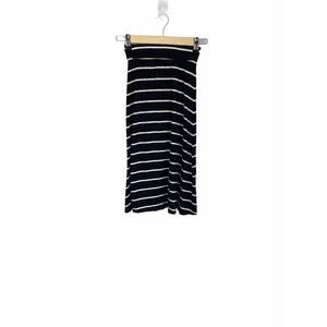 Cherokee Black White Stripe Maxi Skirt Small 6-6X